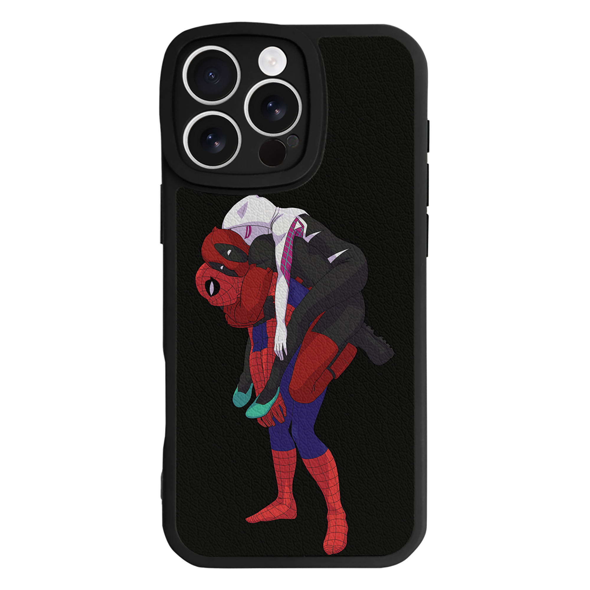 （画像用） Deadpool デッドプール 【iPhone 16シリーズ対応】シリコンスマホケース（レザー調） 材質：シリコン
